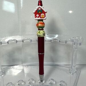 Christmas beaded pen